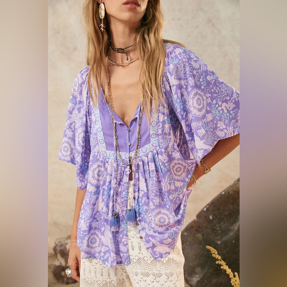 Spell And The Gypsy Collective Savannah Blouse NWT! RARE - Picture 3 of 5
